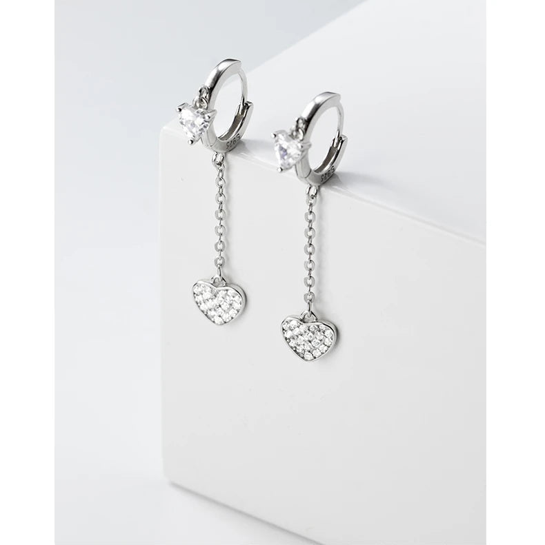 The Heartbeat Pave Drops Earring