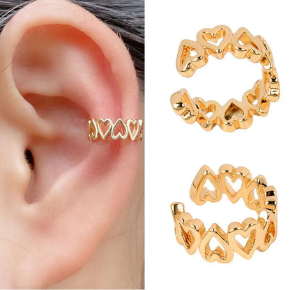 Glimmer Heart  Ear Cuff (One Piece)