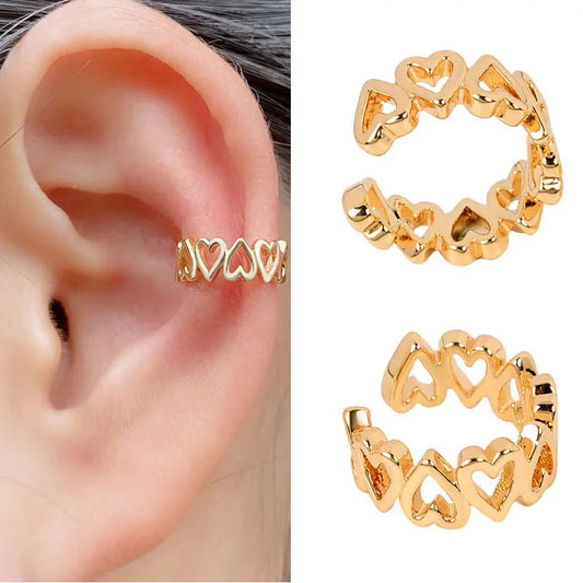 Glimmer Heart  Ear Cuff Small (One Piece)