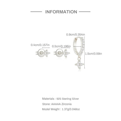 Celestial Dream Trio Earring (Single Ear Stack Set)