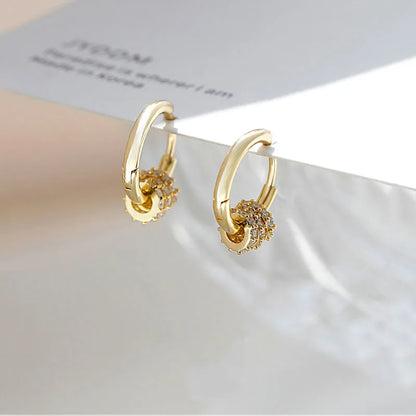Round Circle Hoop Earrings