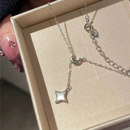 Lunar Shine Lariat Necklace