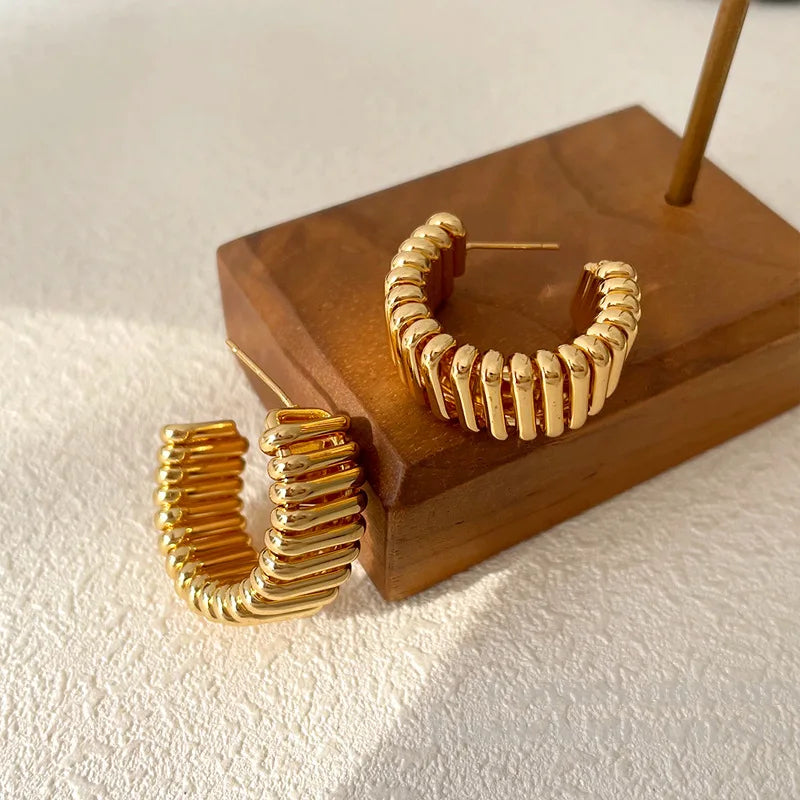 Gilded Gleam Earrings (Large)