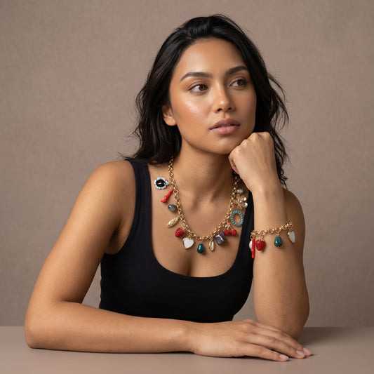 Necklace Multi Pendants Jewelry Statement Bohemian Designer
