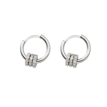 Round Circle Hoop Earrings