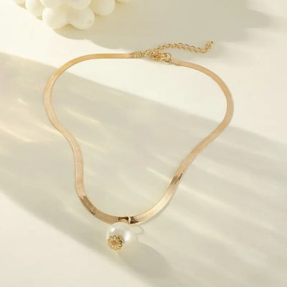Tow PCS Pearl with Gold Necklace