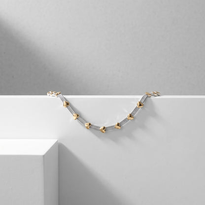 Golden Hearts Choker Necklace
