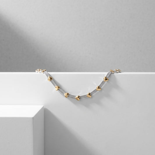 Golden Hearts Choker Necklace