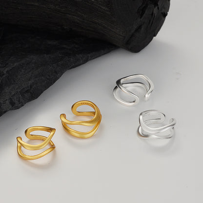 Matte Hoop Ear Cuff ( One Piece )