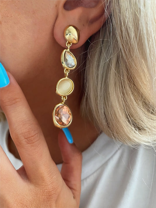 Luminous Cascade Earrings