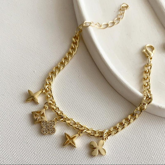 Gold Charm Bracelet