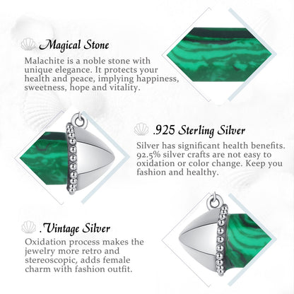 Malachite Green Natural Stone Necklace