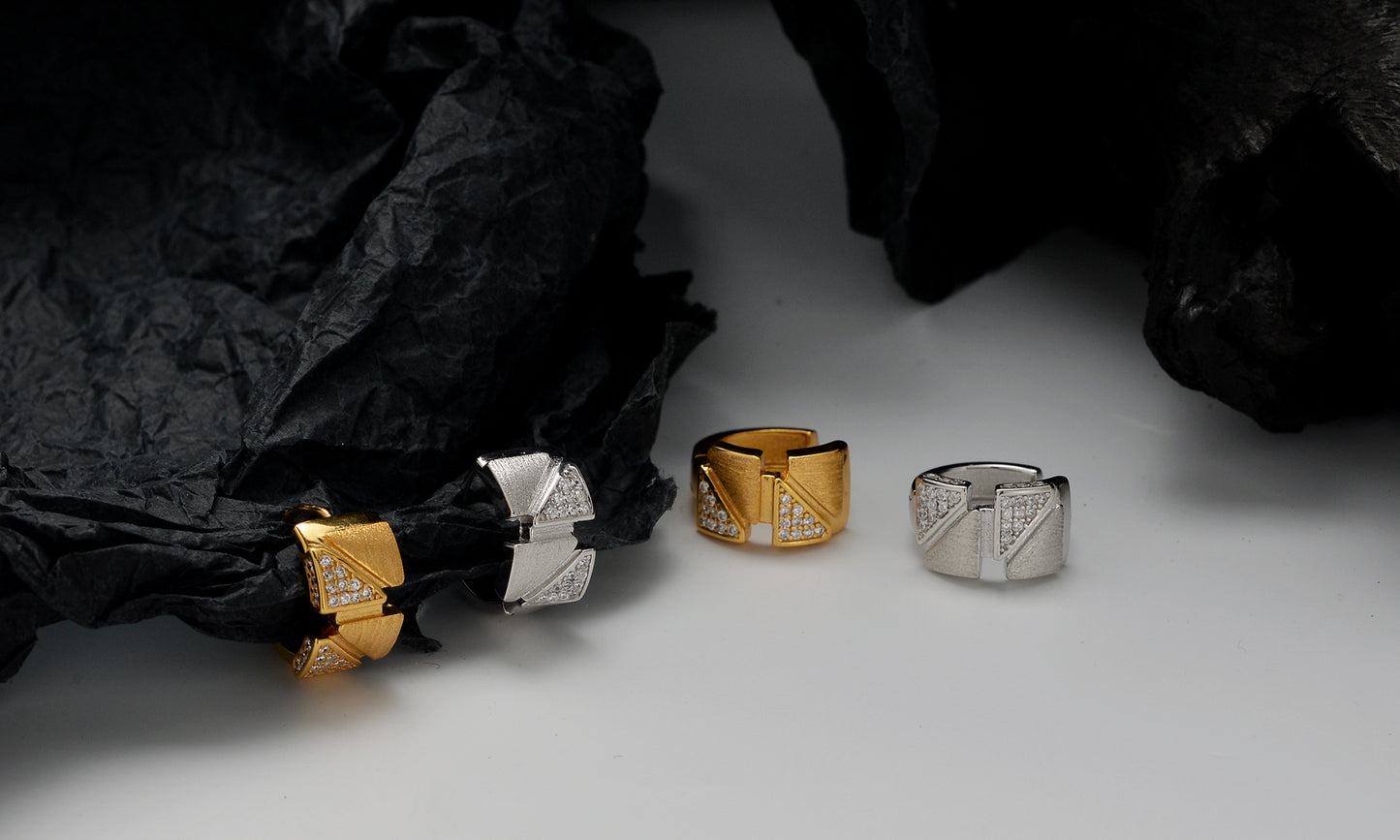 Facet Shimmer Hoop Earrings