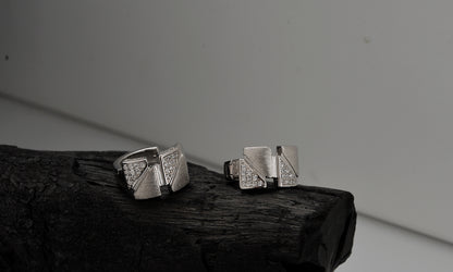 Facet Shimmer Hoop Earrings