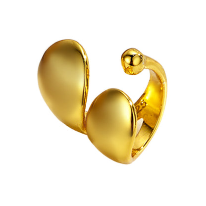 Glossy Double-layer Buckle Ear Cuff (One Piece)