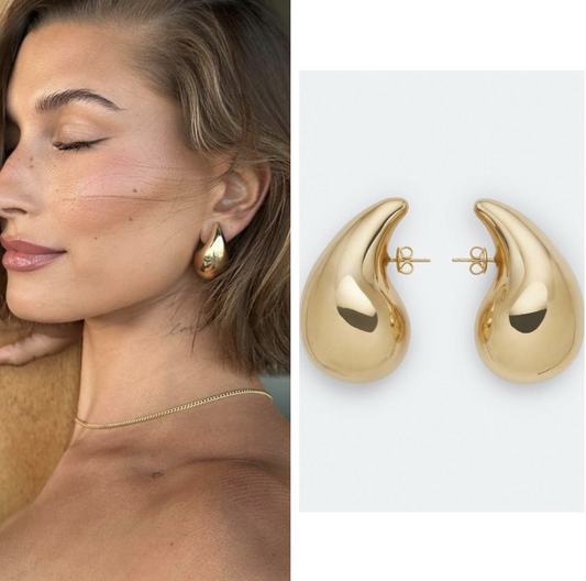 Teardrop Stud Earrings