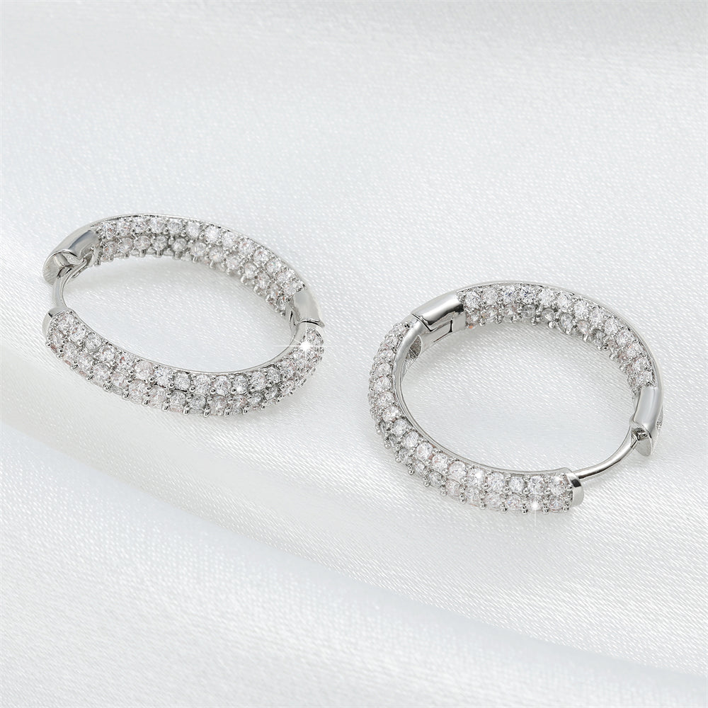 Elegant Round Hollow Earrings