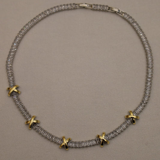 Golden Stitch Necklace