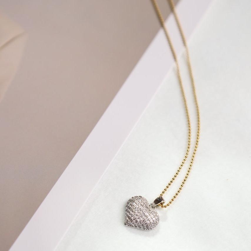 Tinny Charm Star / Heart Chain Necklace