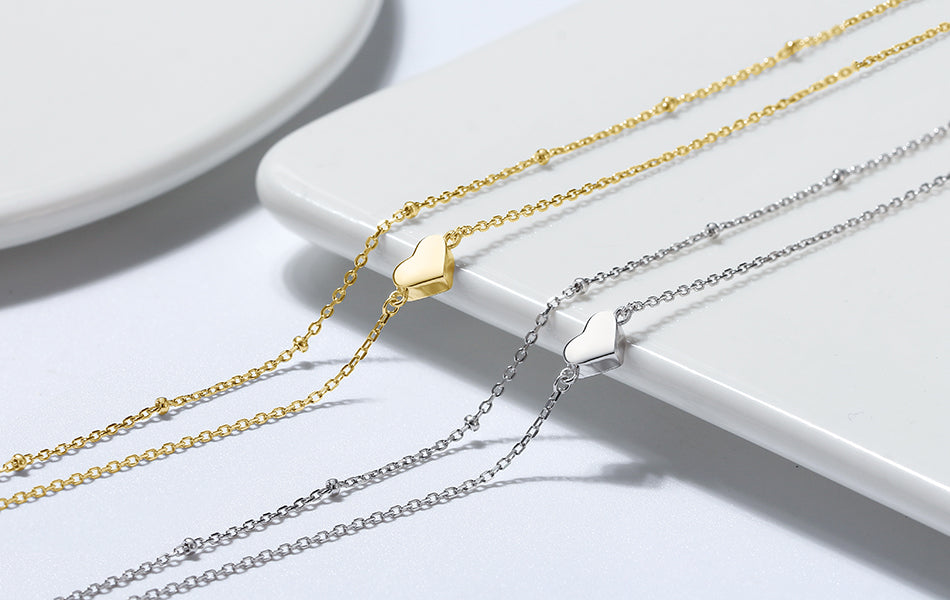 The Glimmer Heart Anklet