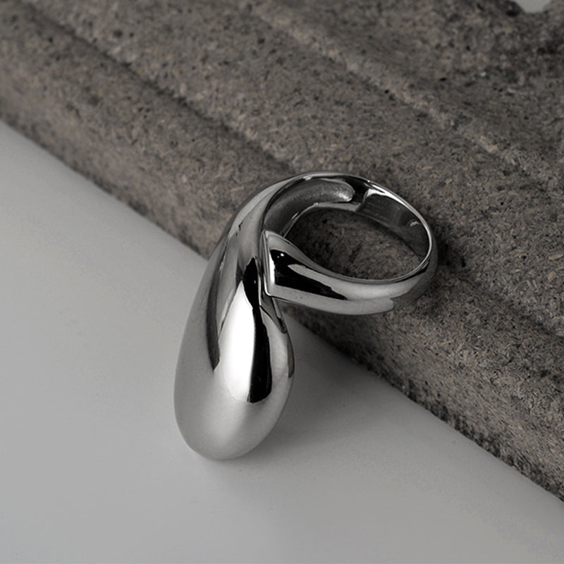 Geometric Simple Style Smooth Ring