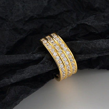 Super Flash Non Tarnish  Cubic Zircon Hoop Ear Cuff (One Piece)