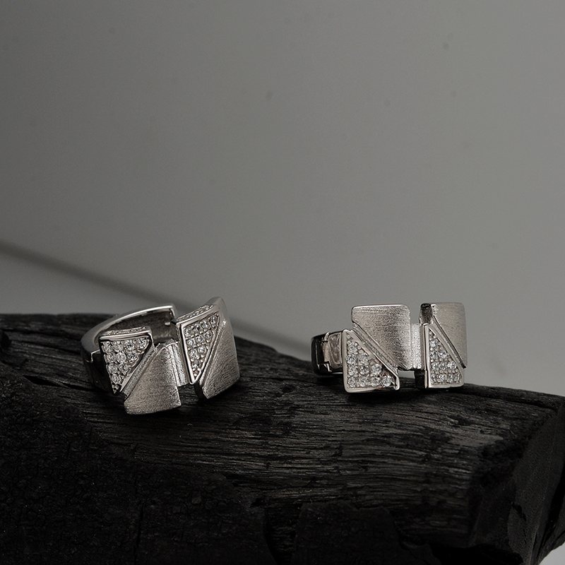 Facet Shimmer Hoop Earrings