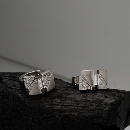 Facet Shimmer Hoop Earrings