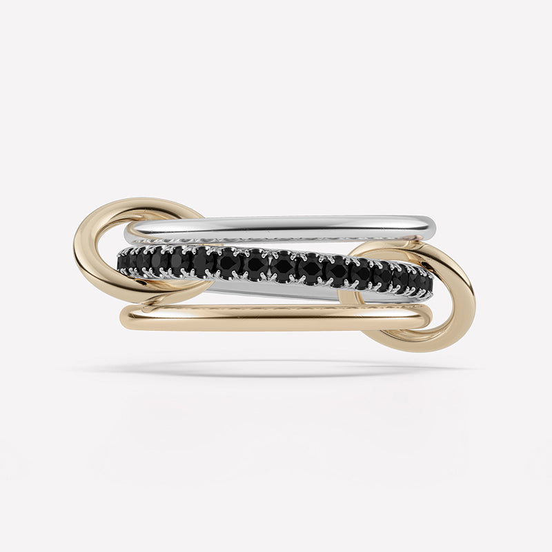 Symphony Stacks Ring - Three Layer Black