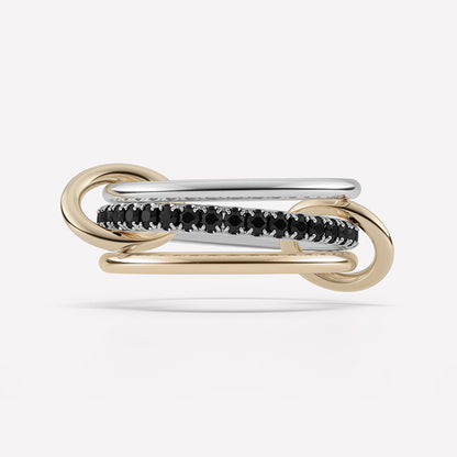 Symphony Stacks Ring - Three Layer Black