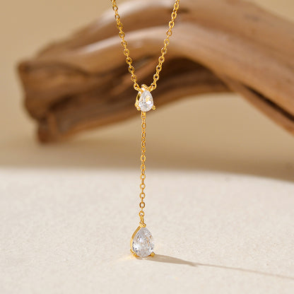 Celeste Drop Y Necklace