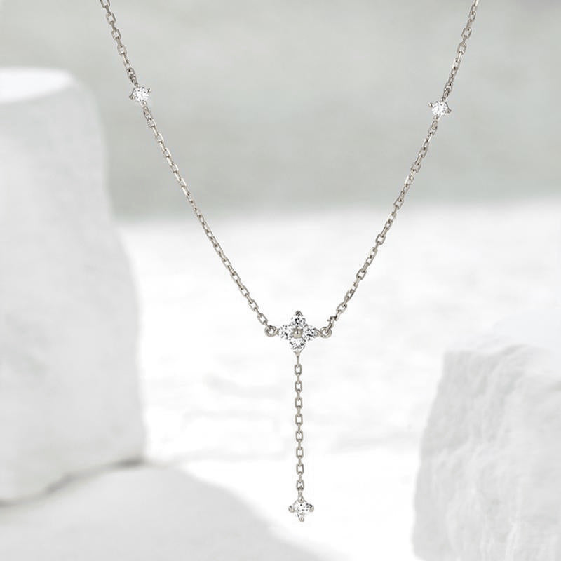 The Celestial Cascade Lariat Necklace