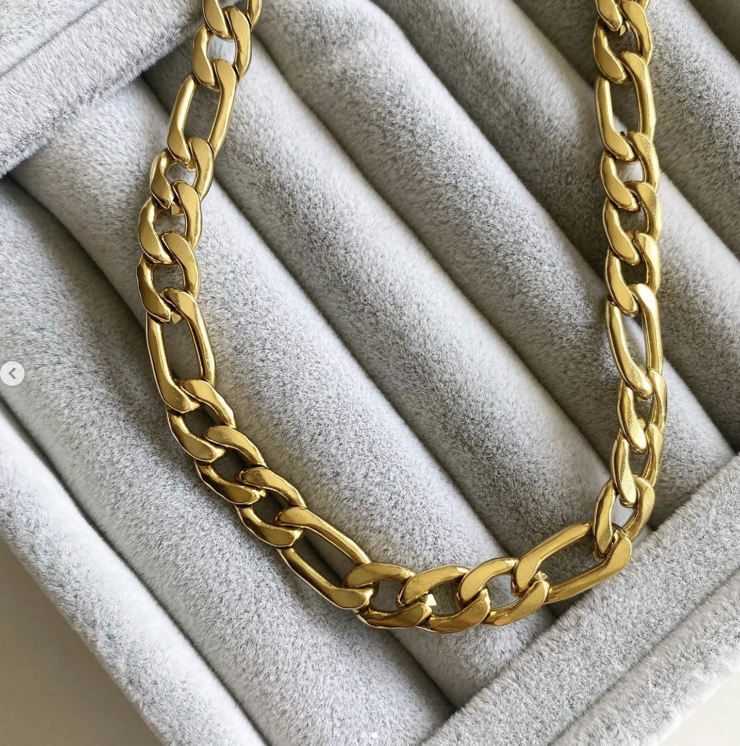 Figaro Link Gold Necklace