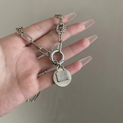 Unique Clavicle Padlock Chain