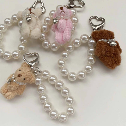 Pearl Bear Doll Charm