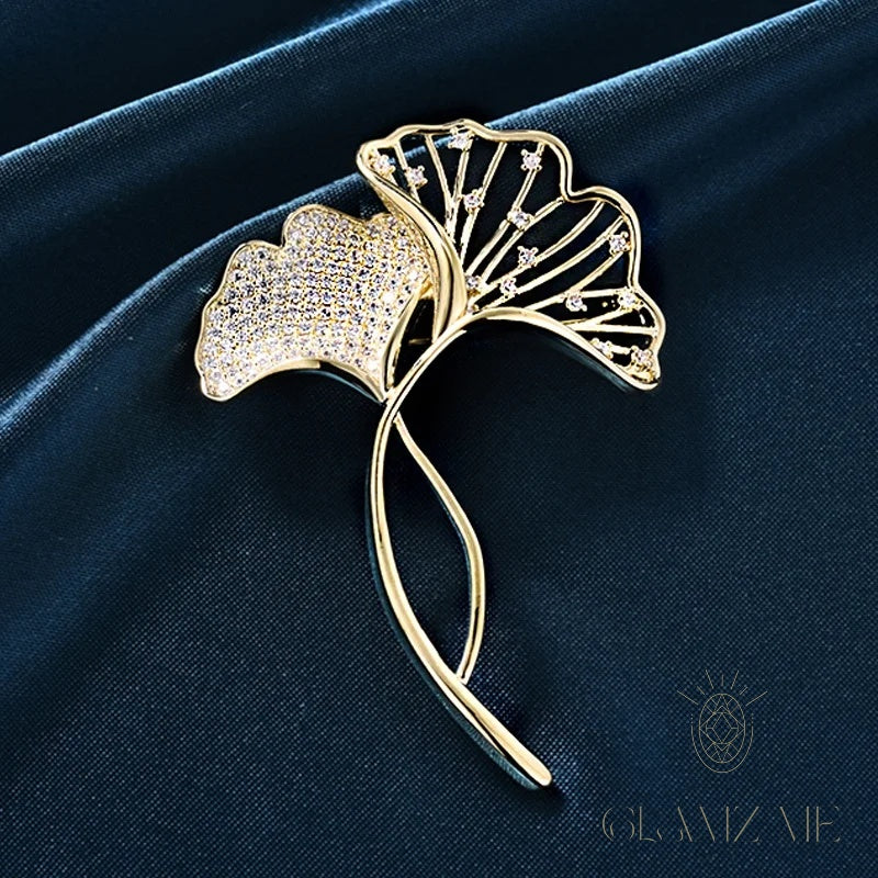 Éventail Brooch