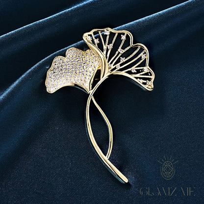 Éventail Brooch