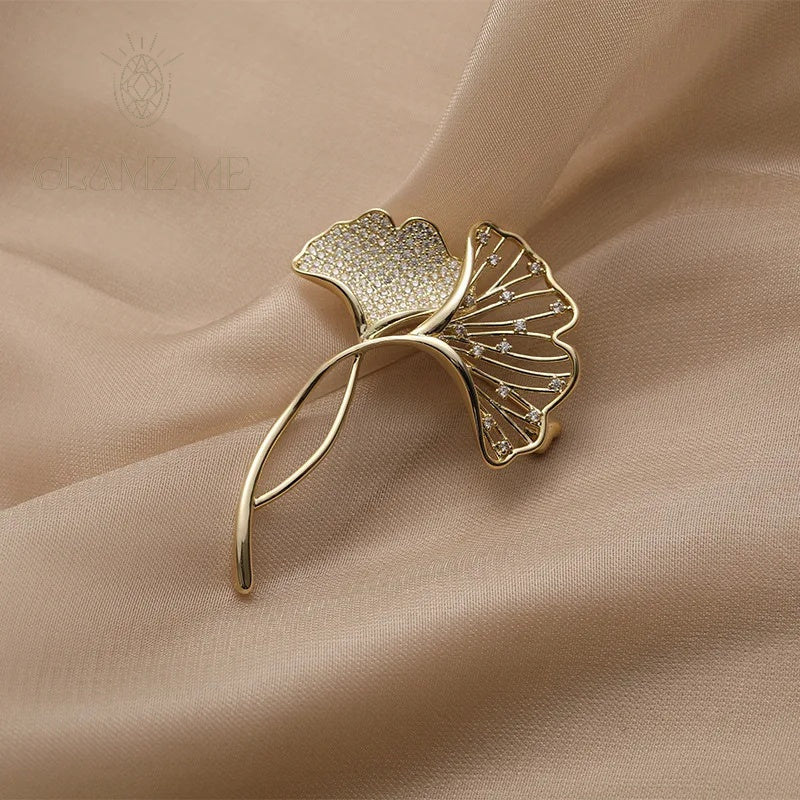 Éventail Brooch