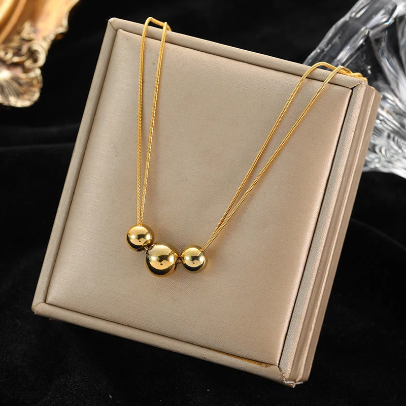 Double layer Thin Chain Necklace