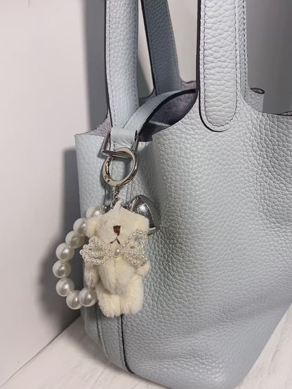 Pearl Bear Doll Charm