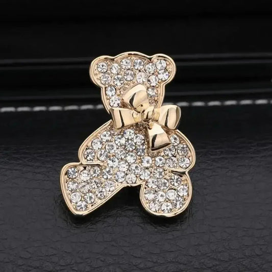 Teddy Bear Sparkle Brooch