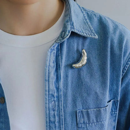 Croissant Charm Brooch