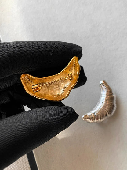 Croissant Charm Brooch